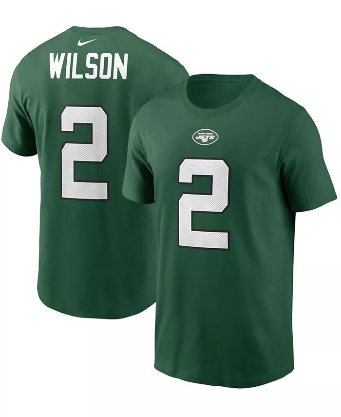 Мужская зеленая футболка с именем и номером игрока New York Jets Зака Уилсона Nike
Мужская зеленая футболка с именем и номером игрока New York Jets Зака Уилсона Nike