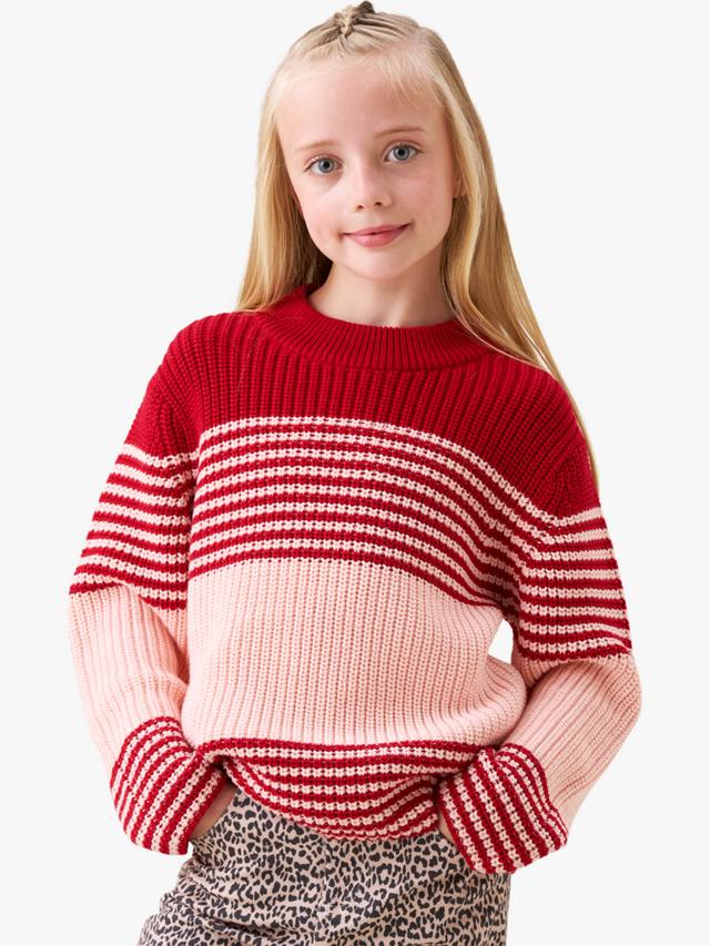 Детский хлопковый джемпер расслабленного кроя в полоску Angel & Rocket, Red
Детский хлопковый джемпер расслабленного кроя в полоску Angel & Rocket, Red