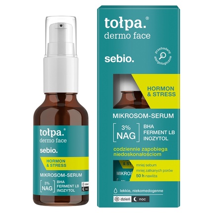 Сыворотка для лица Topa Dermo Face Sebio+ Hormone & Stress 30ml
Сыворотка для лица Topa Dermo Face Sebio+ Hormone & Stress 30ml