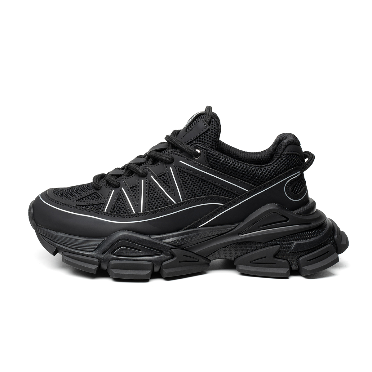 FED Дышащие массивные кроссовки мужские низкие черные, цвет Black
FED Дышащие массивные кроссовки мужские низкие черные, цвет Black