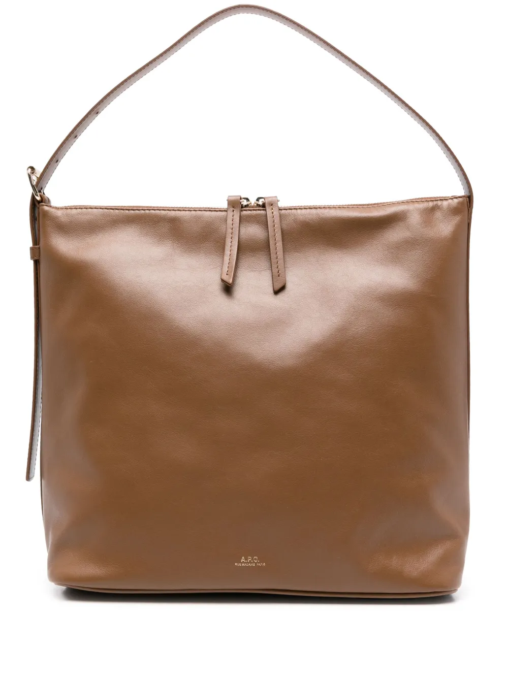 Кожаная сумка через плечо A.P.C., коричневый
Кожаная сумка через плечо A.P.C., коричневый