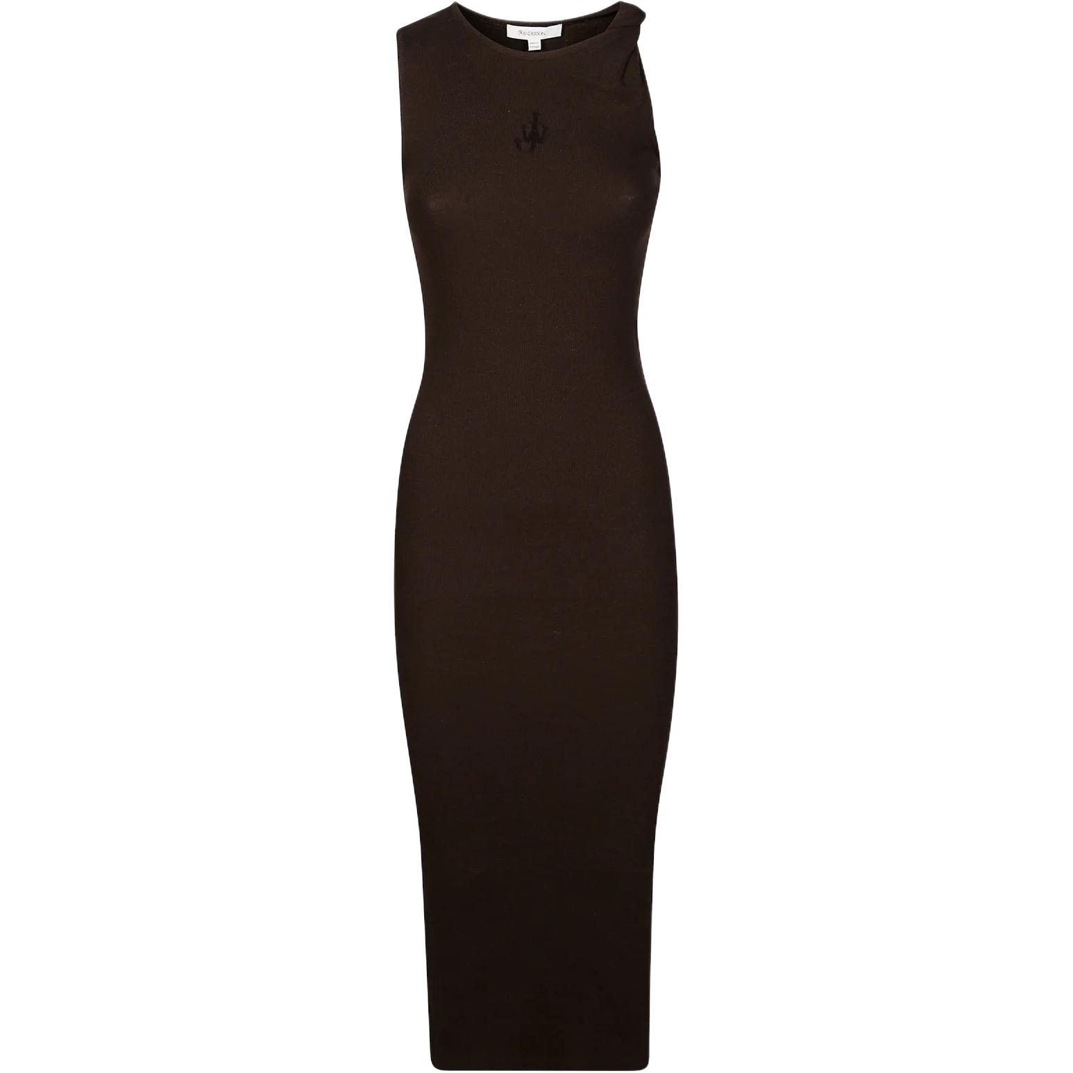 Платье Twisted Strap с ребристыми рукавами без рукавов JW Anderson, коричневый
Платье Twisted Strap с ребристыми рукавами без рукавов JW Anderson, коричневый