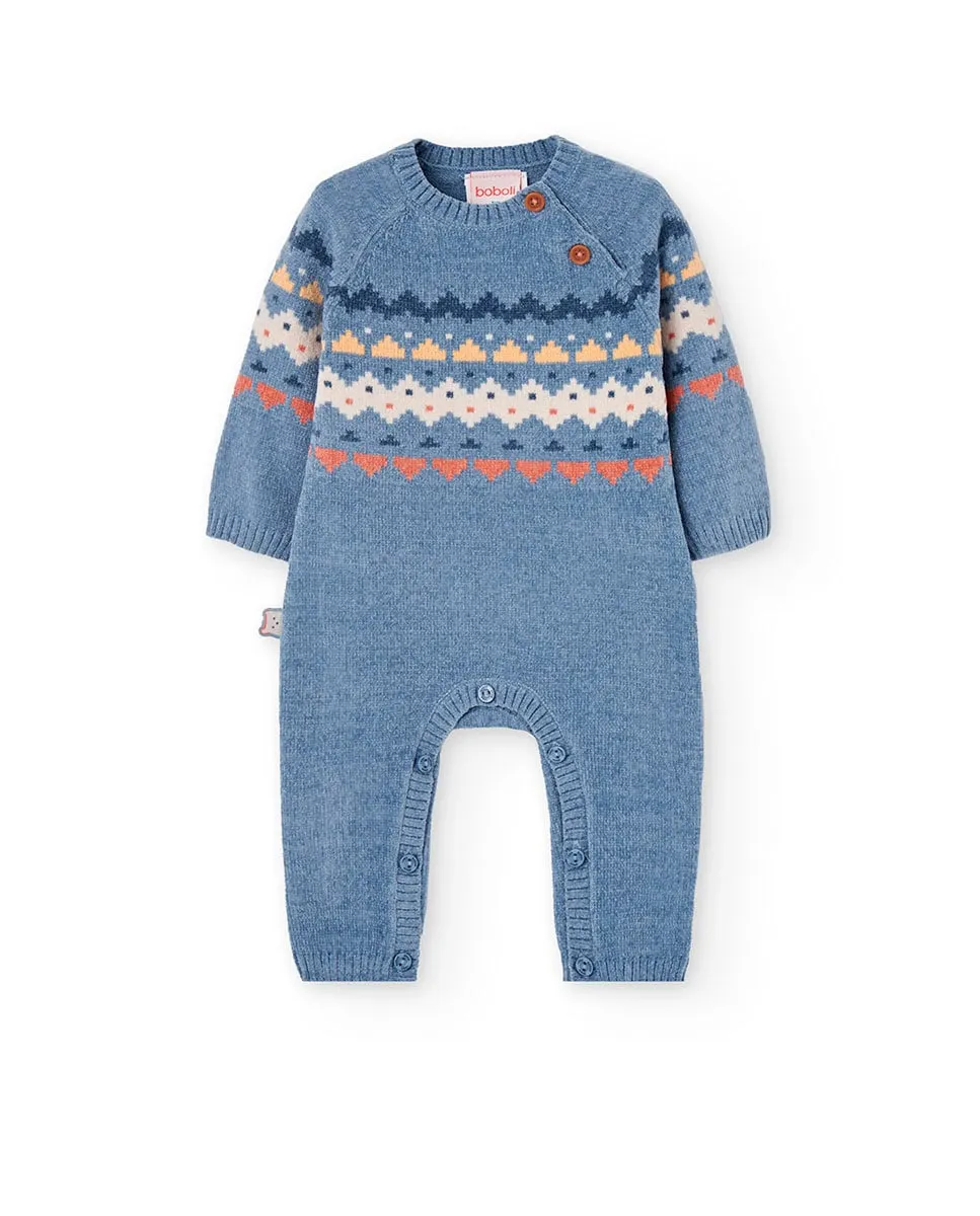 Детский комбинезон с длинным рукавом и круглым вырезом Boboli, синий
Детский комбинезон с длинным рукавом и круглым вырезом Boboli, синий