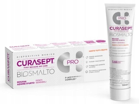 Зубная паста для чувствительной кожи, 75 мл Curasept Biosmalto
Зубная паста для чувствительной кожи, 75 мл Curasept Biosmalto