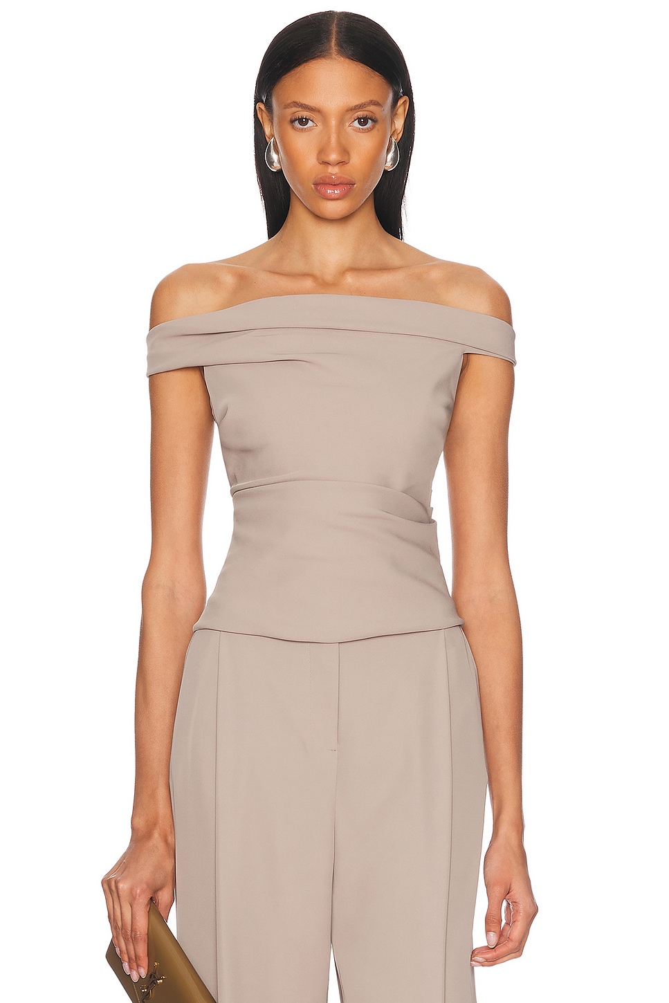 Топ с открытыми плечами The Sei, Fossil
Топ с открытыми плечами The Sei, Fossil