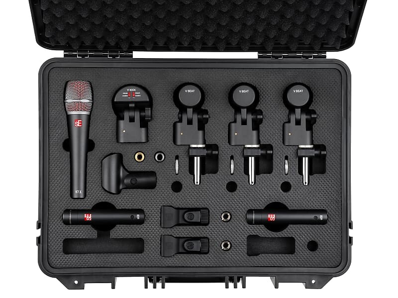 Комплект барабанных микрофонов sE Electronics V PACK Arena Drum Microphone Kit
Комплект барабанных микрофонов sE Electronics V PACK Arena Drum Microphone Kit