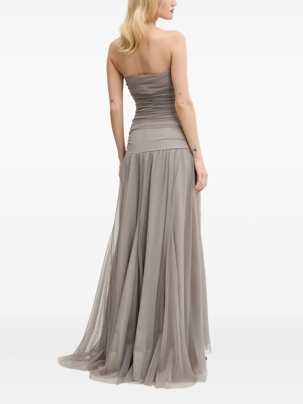 Платье макси из сетки с бантом Aniye By, серый
Платье макси из сетки с бантом Aniye By, серый