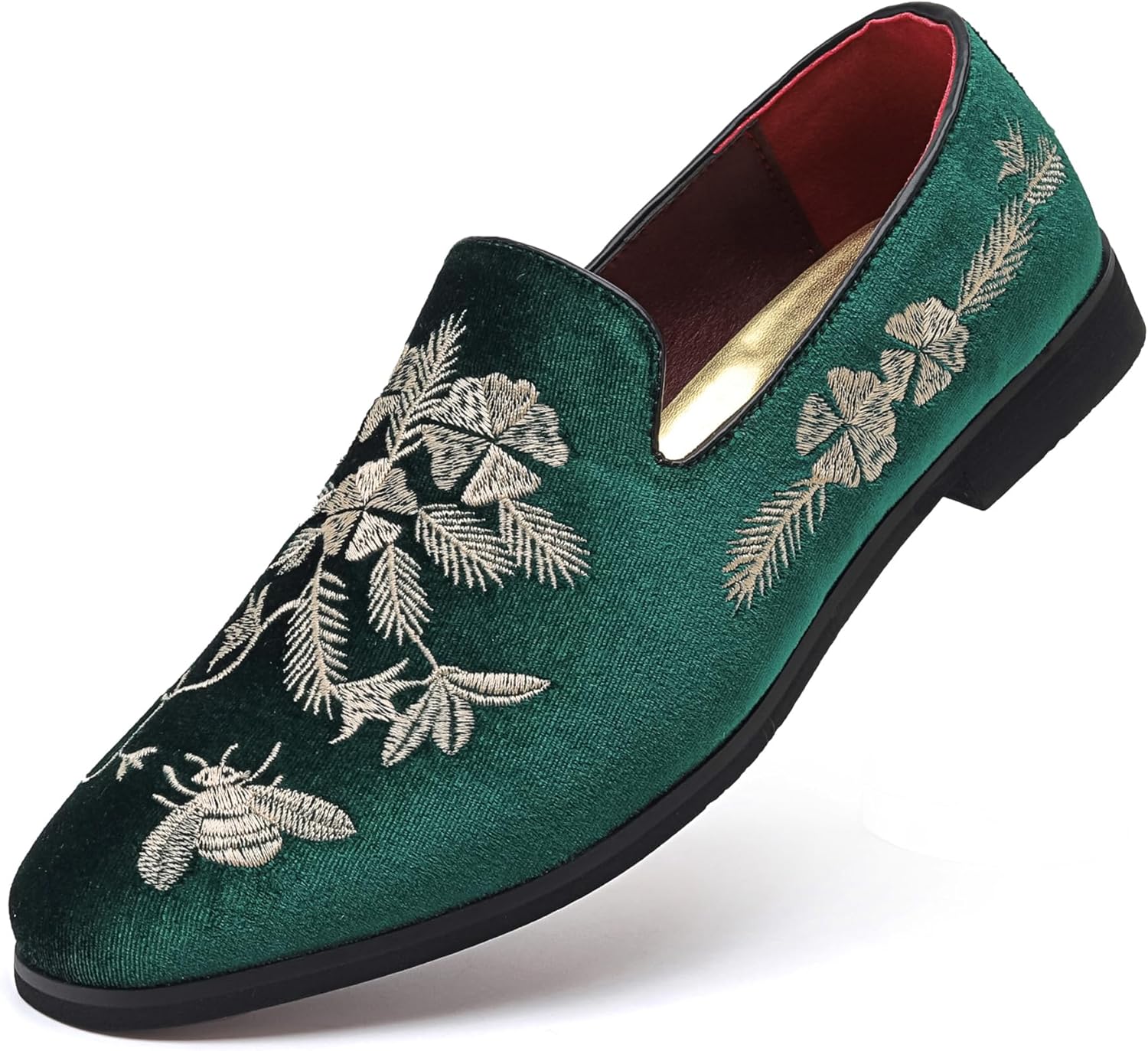 Мужские роскошные бархатные лоферы LCQL с вышивкой, без шнуровки, плоская подошва, для выпускного, вечеринки, свадьбы, офиса, улицы и дома, размер 7-14, зеленый
Мужские роскошные бархатные лоферы LCQL с вышивкой, без шнуровки, плоская подошва, для выпускного, вечеринки, свадьбы, офиса, улицы и дома, размер 7-14, зеленый