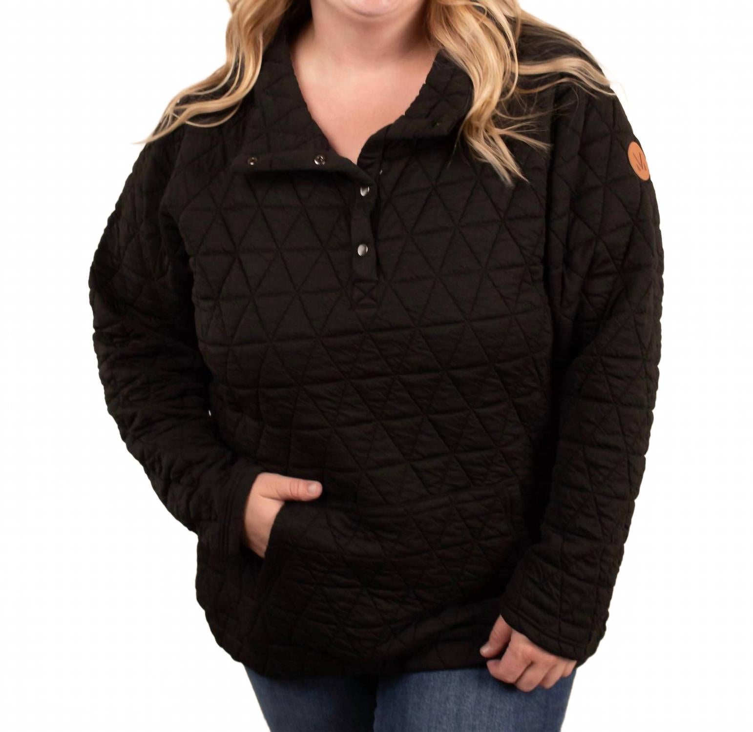 Michelle Mae Структурированная куртка-пуловер на кнопках, черная
Michelle Mae Структурированная куртка-пуловер на кнопках, черная