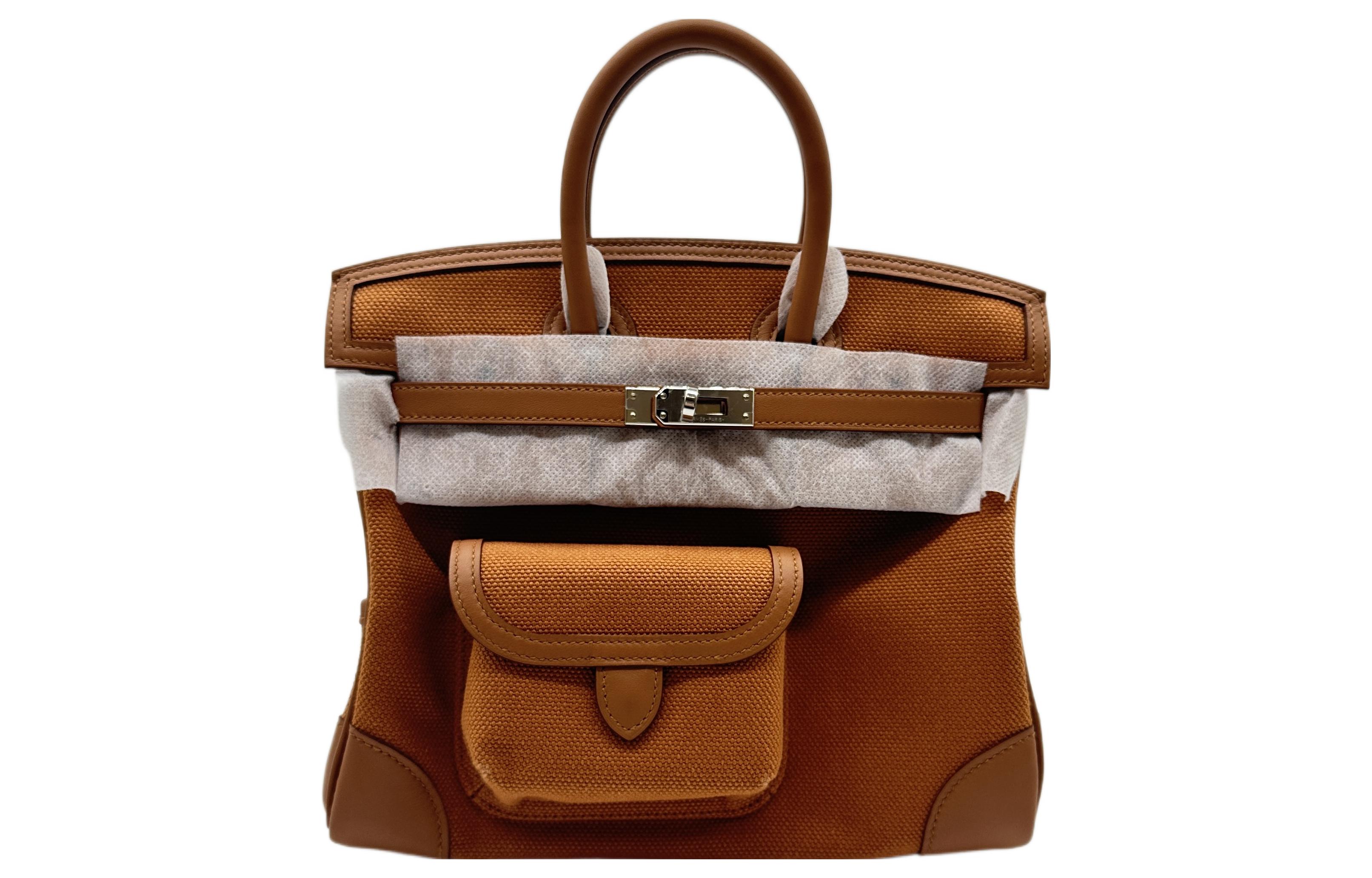 HERMES Биркин Карго Канвас со свифт-кожей, сумка Birkin, унисекс, 37, золотисто-коричневый
HERMES Биркин Карго Канвас со свифт-кожей, сумка Birkin, унисекс, 37, золотисто-коричневый