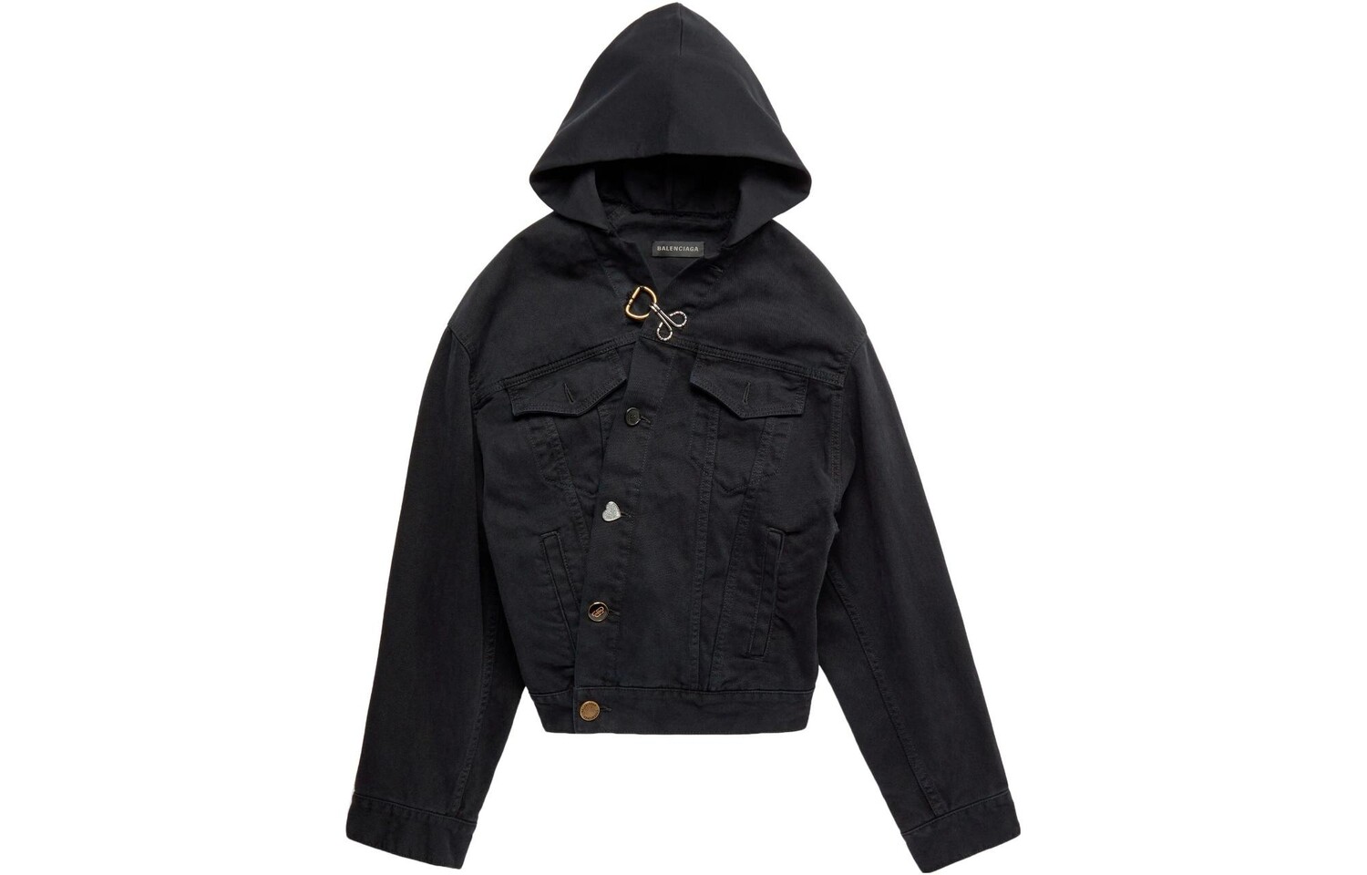 Джинсовая куртка женская Balenciaga, черный 
Джинсовая куртка женская Balenciaga, черный
