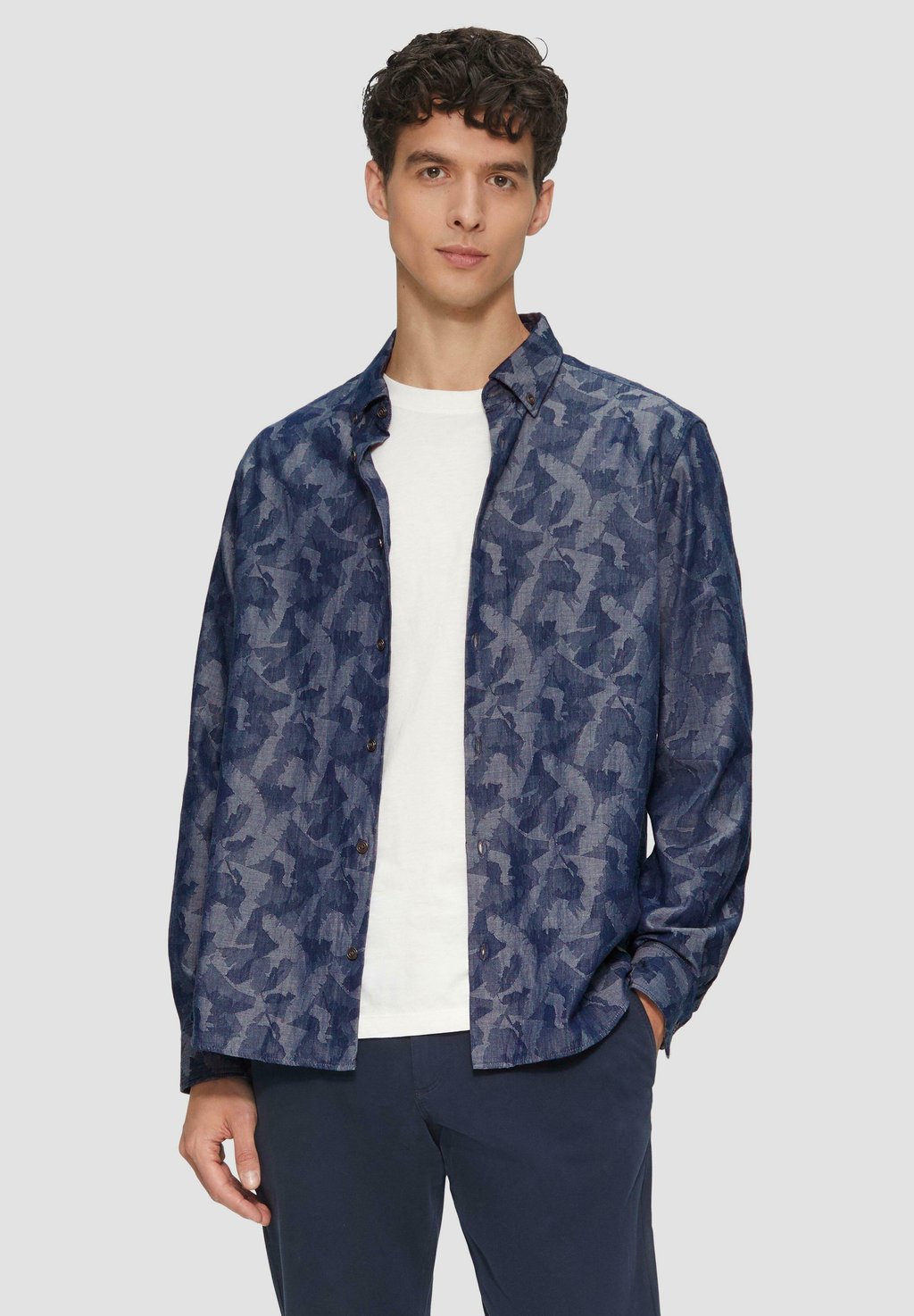 Рубашка s.Oliver, темно-синий
Рубашка s.Oliver, темно-синий