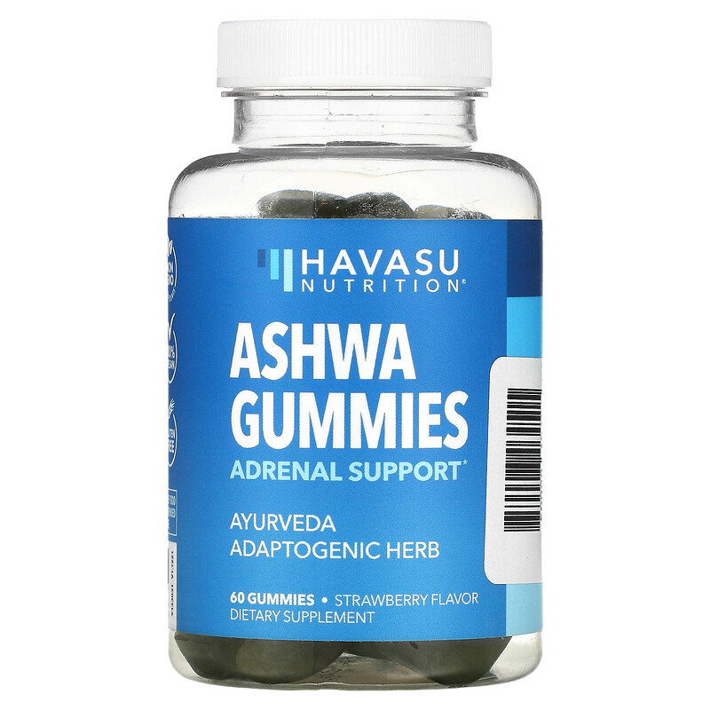 Havasu Nutrition, Ashwa Gummies, клубника, 50 мг, 60 жевательных таблеток
Havasu Nutrition, Ashwa Gummies, клубника, 50 мг, 60 жевательных таблеток