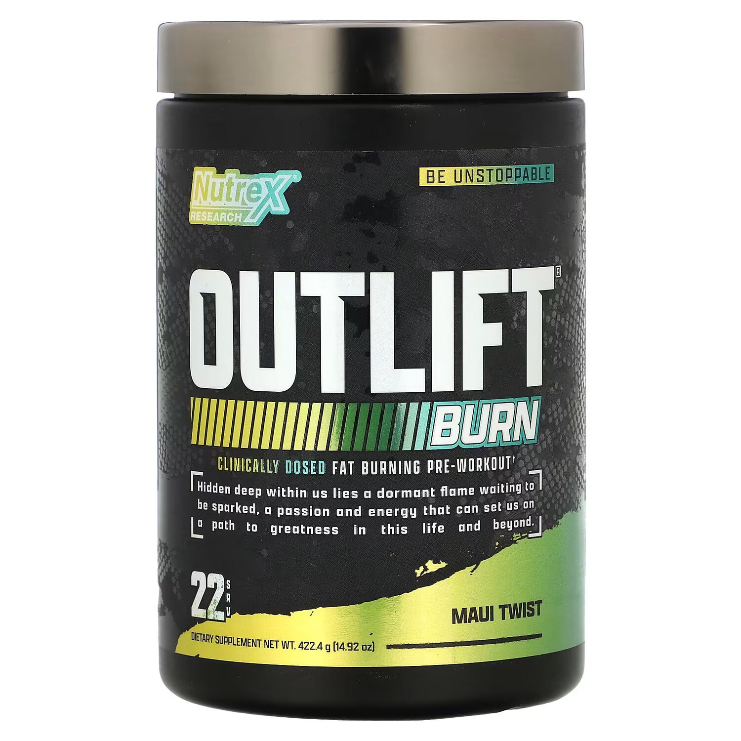 Outlift Burn, Maui Twist, 14,92 унции (422,4 г) Nutrex Research
Outlift Burn, Maui Twist, 14,92 унции (422,4 г) Nutrex Research