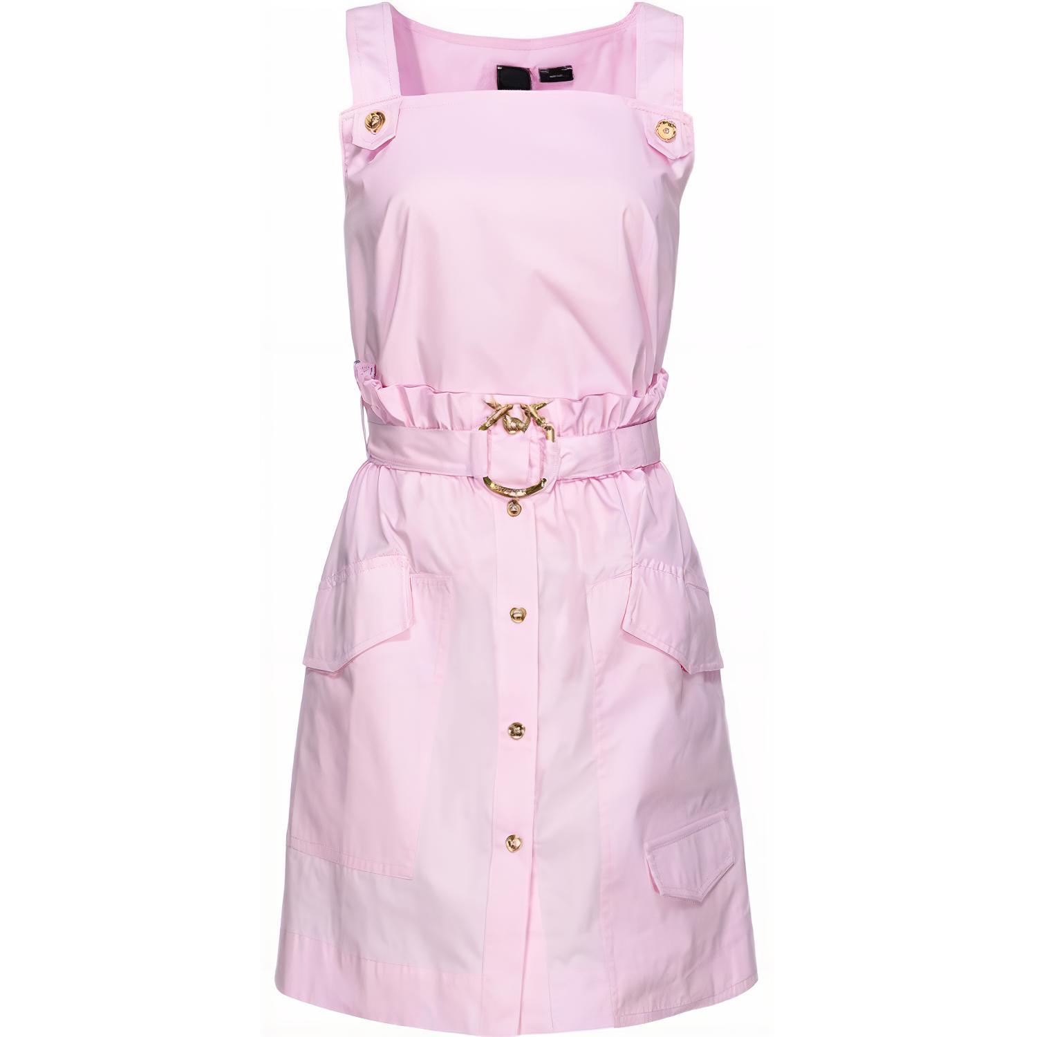 Платье с пуговицами и поясом PINKO, розовый
Платье с пуговицами и поясом PINKO, розовый