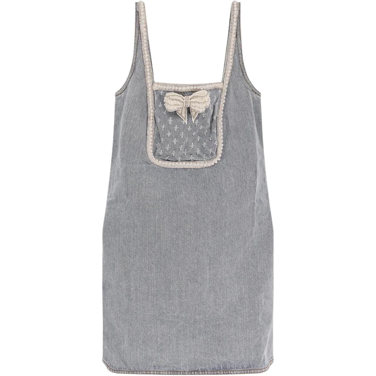 Мини-платье Bow Denim Self-portrait, синий
Мини-платье Bow Denim Self-portrait, синий