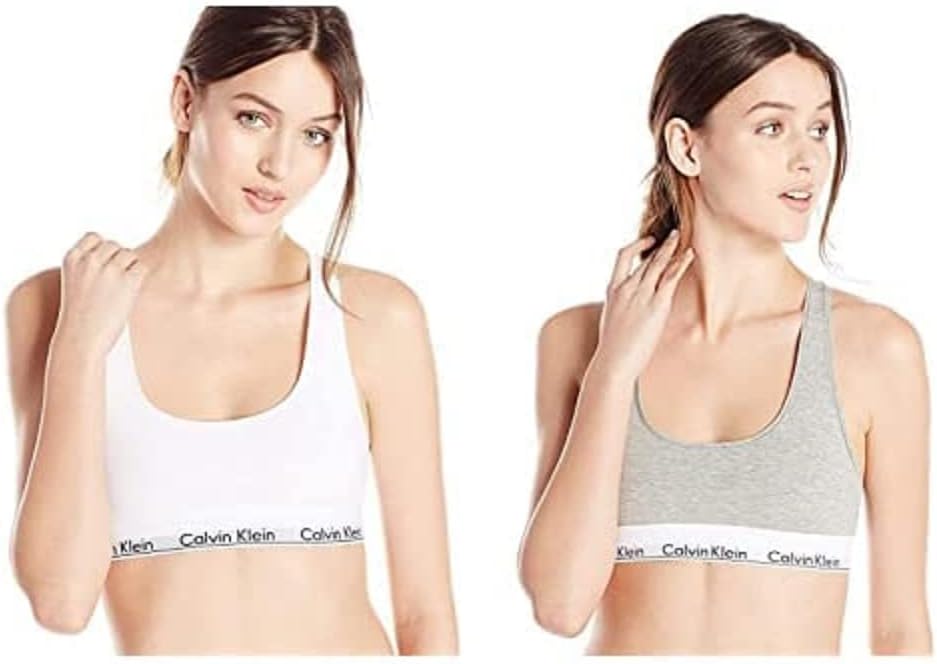 Комплект из 2 женских бюстгальтеров-бралеттов Calvin Klein Modern Cotton, Grey Heather/White
Комплект из 2 женских бюстгальтеров-бралеттов Calvin Klein Modern Cotton, Grey Heather/White