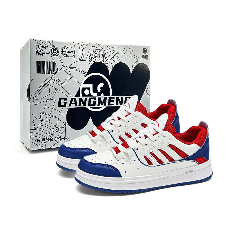 Hong Kong Meng Скользоустойчивые дышащие низкие скейтерские кроссовки для мужчин с эффектом увеличения роста - белые с красной коробкой, цвет White Red Box
Hong Kong Meng Скользоустойчивые дышащие низкие скейтерские кроссовки для мужчин с эффектом увеличения роста - белые с красной коробкой, цвет White Red Box