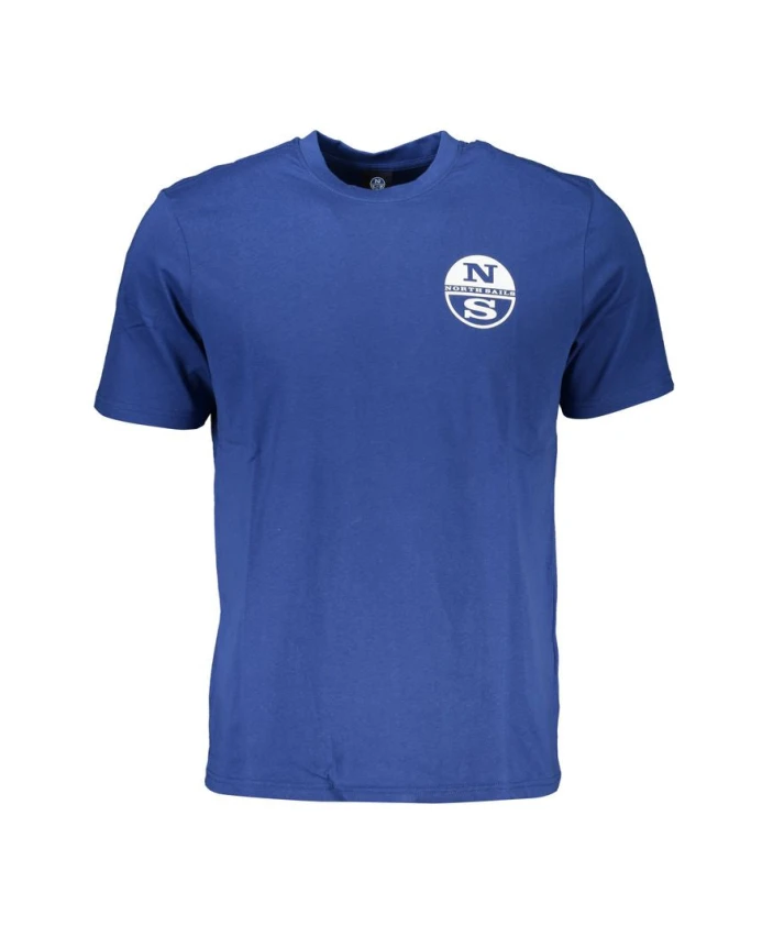 Синяя хлопковая футболка с принтом и логотипом North Sails, синий
Синяя хлопковая футболка с принтом и логотипом North Sails, синий