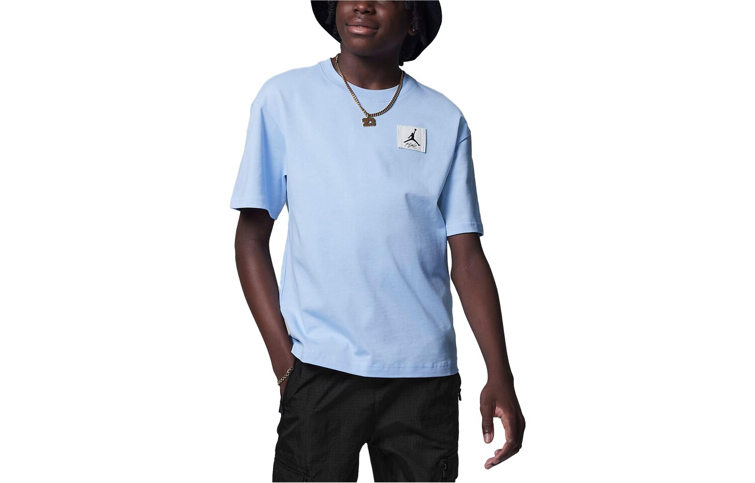 Детская футболка Jordan, светло-голубой 
Детская футболка Jordan, светло-голубой