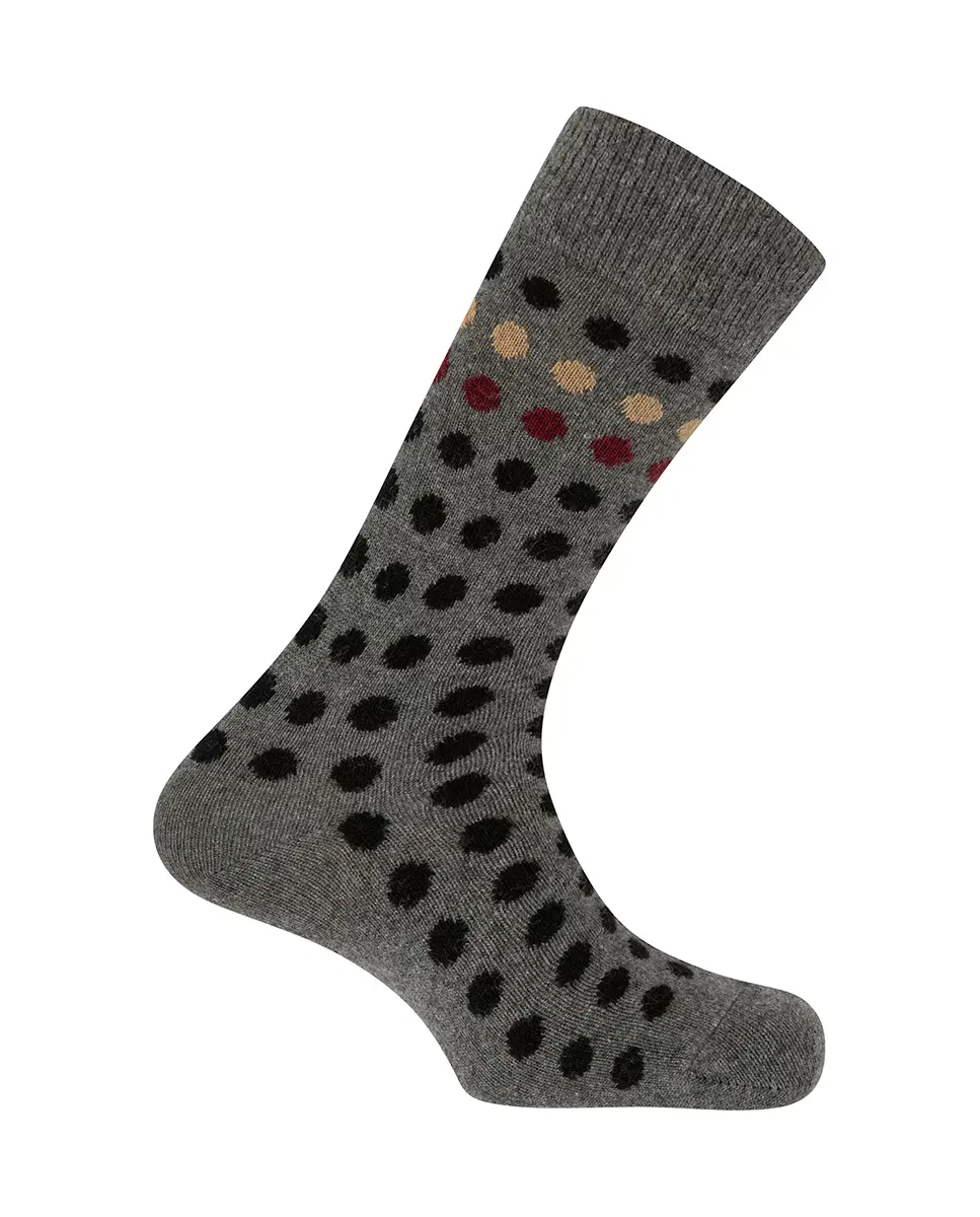 Мужские носки из кашемира/шерсти в серый горошек Punto Blanco
Мужские носки из кашемира/шерсти в серый горошек Punto Blanco