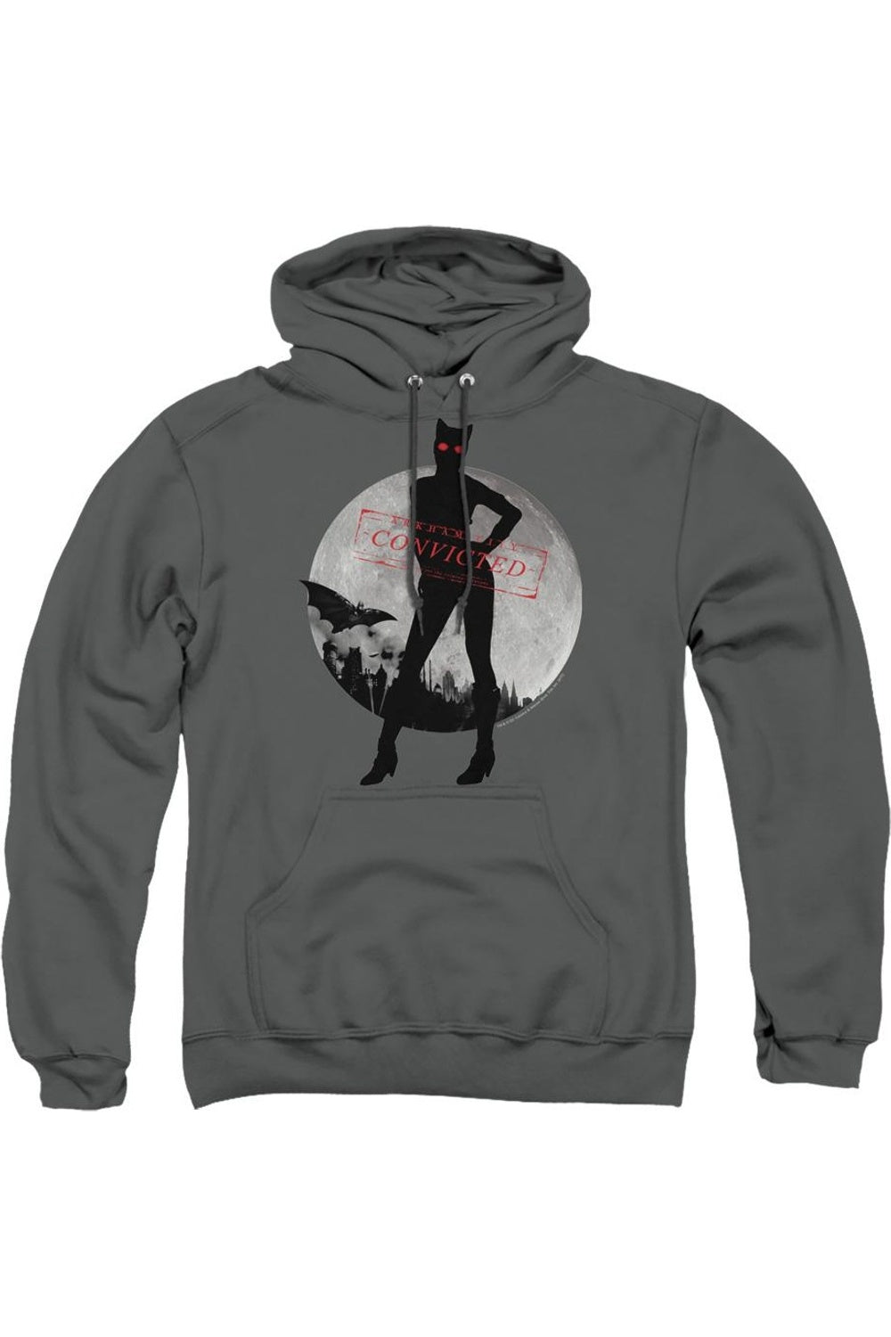 Batman Arkham City Catwoman Convicted Adult Pull Over Hoodie / Толстовка с капюшоном Gildan, цвет charcoal
Batman Arkham City Catwoman Convicted Adult Pull Over Hoodie / Толстовка с капюшоном Gildan, цвет charcoal