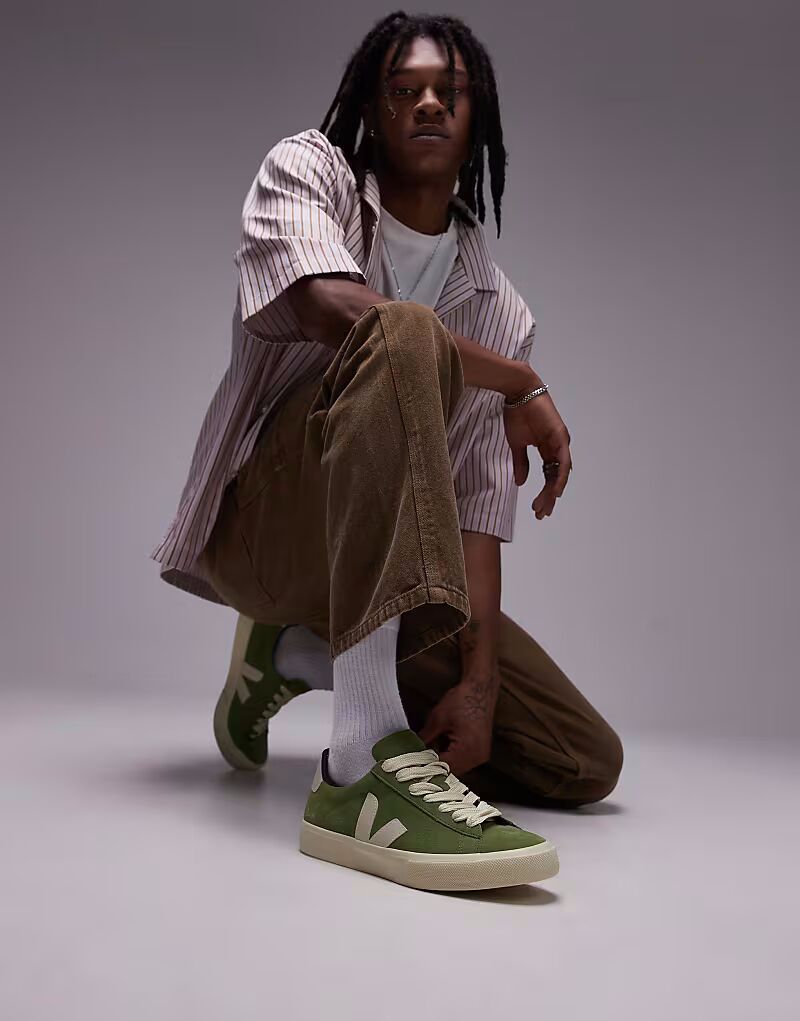 Кроссовки VEJA Campo цвета киви Pierre 
Кроссовки VEJA Campo цвета киви Pierre