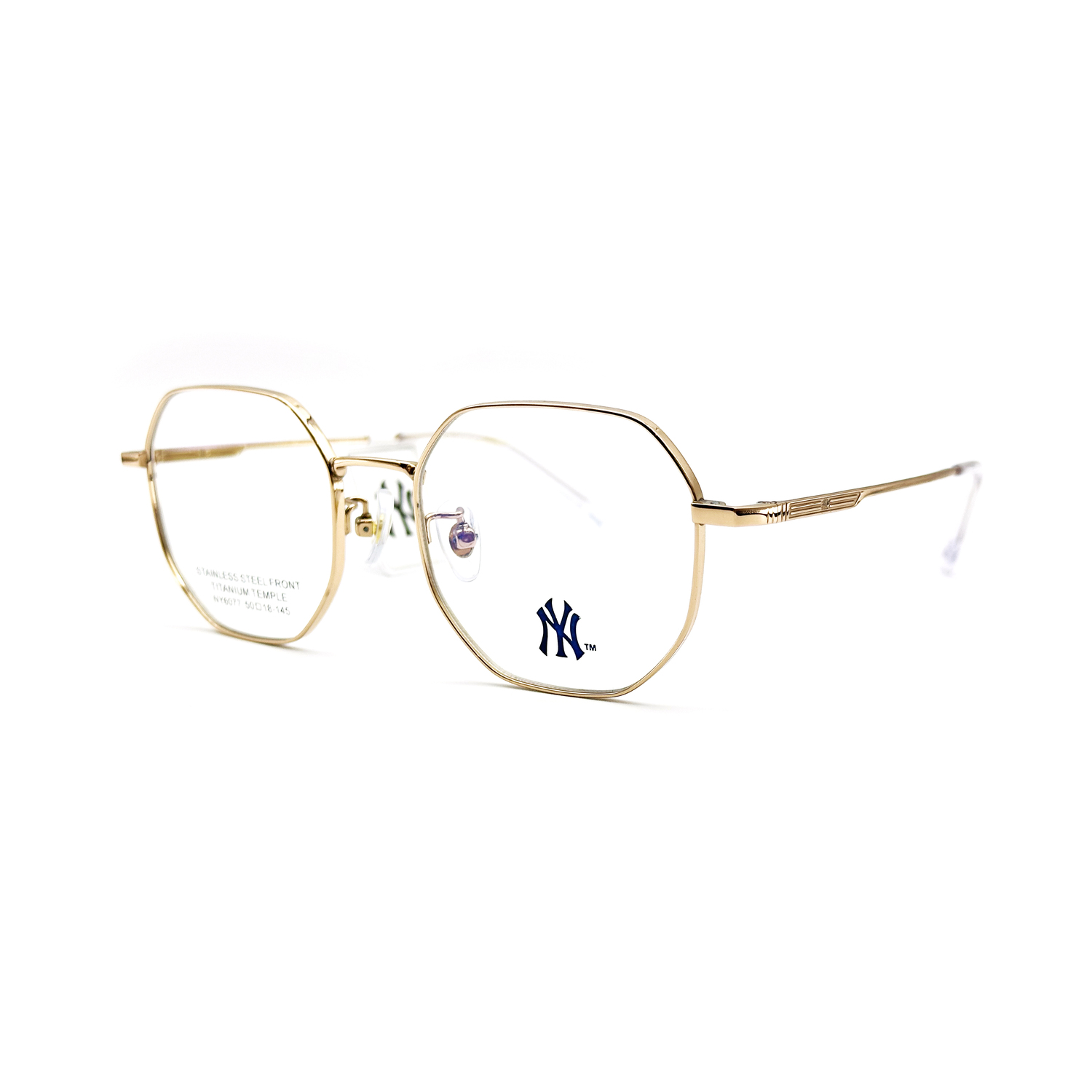 MLB Титановая оправа для очков нестандартной формы унисекс золотая, Gold
MLB Титановая оправа для очков нестандартной формы унисекс золотая, Gold