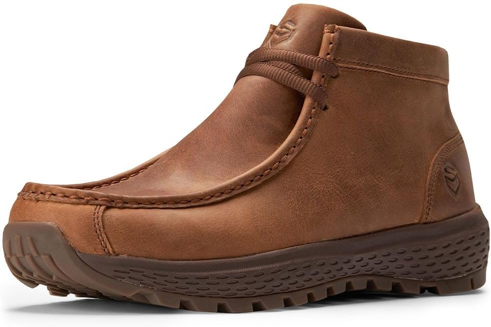 Мужские Ботинки Chukka SUREWAY, Модные и Удобные Обувь для Вождения, Легкие Прочные Кожаные Ботинки с Мок Тоу, коричневый
Мужские Ботинки Chukka SUREWAY, Модные и Удобные Обувь для Вождения, Легкие Прочные Кожаные Ботинки с Мок Тоу, коричневый