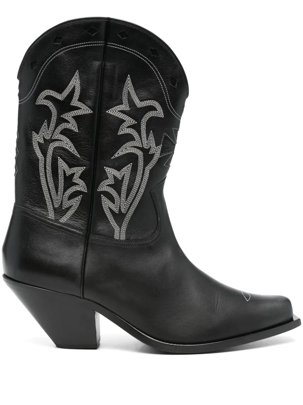 Байкерские ботинки с вышивкой Enfants Riches Déprimés, черный 
Байкерские ботинки с вышивкой Enfants Riches Déprimés, черный