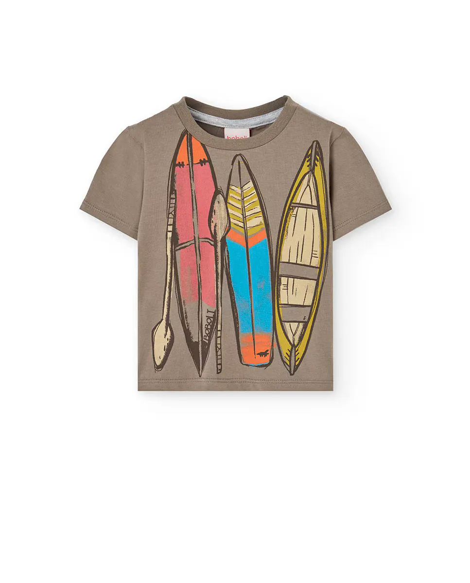 Baby boy футболка с коротким рукавом и круглым вырезом Boboli, коричневый
Baby boy футболка с коротким рукавом и круглым вырезом Boboli, коричневый