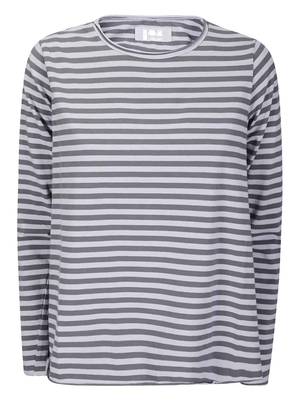 Футболка Jeppe в полоску с длинными рукавами Labo Art, серый 
Футболка Jeppe в полоску с длинными рукавами Labo Art, серый