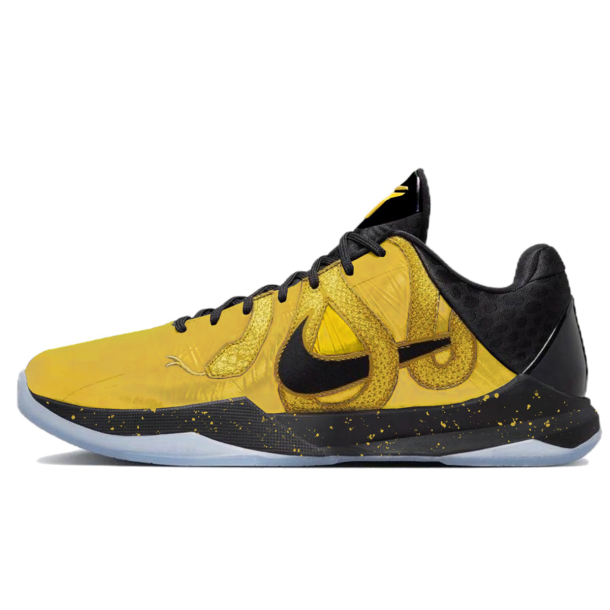 Nike Баскетбольные кроссовки Kobe 5 с защитой от скольжения, износостойкие, низкие, мужские, черно-золотые
Nike Баскетбольные кроссовки Kobe 5 с защитой от скольжения, износостойкие, низкие, мужские, черно-золотые