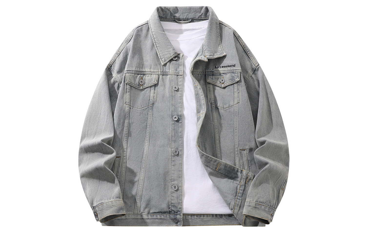 LA'T.WEEKEND Джинсовая куртка осенняя унисекс, Vintage Blue Lapel
LA'T.WEEKEND Джинсовая куртка осенняя унисекс, Vintage Blue Lapel