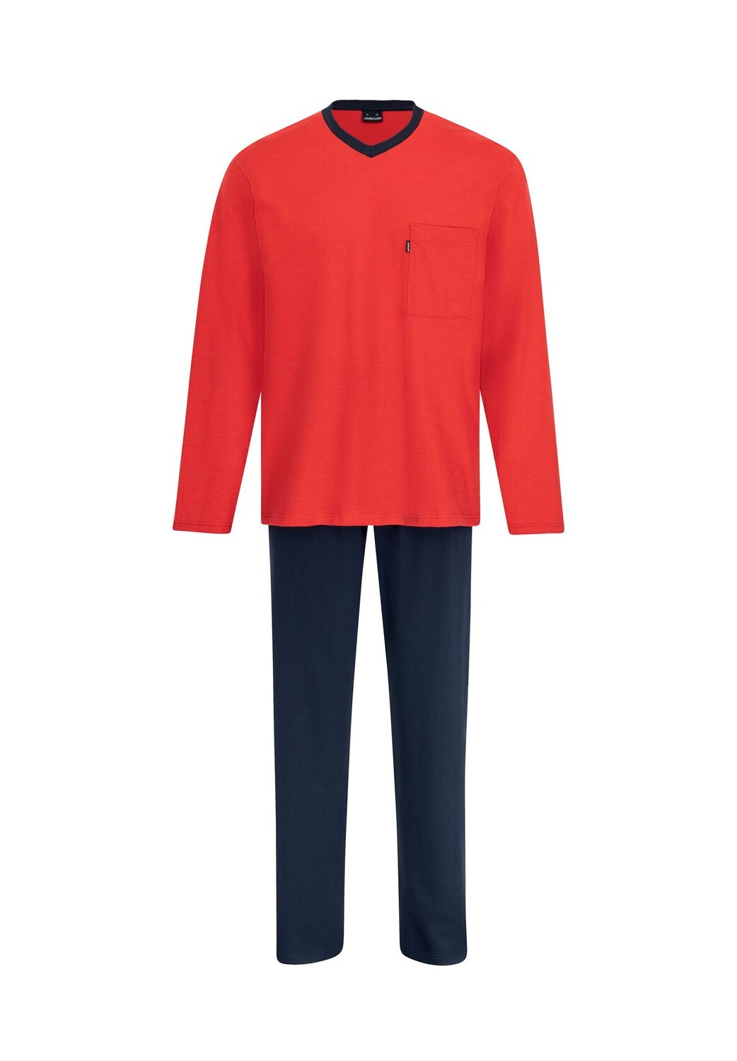 Пижама с длинными рукавами из органического хлопка AMMANN, красный
Пижама с длинными рукавами из органического хлопка AMMANN, красный