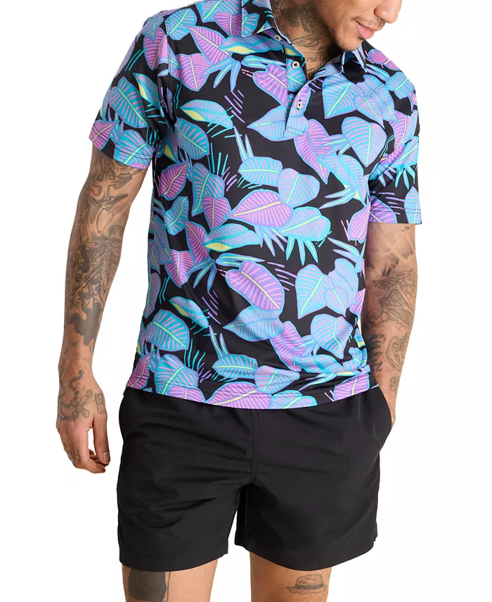 Мужская классическая поло с принтом The Fluorescent Funk из перформансной ткани Chubbies, черный
Мужская классическая поло с принтом The Fluorescent Funk из перформансной ткани Chubbies, черный