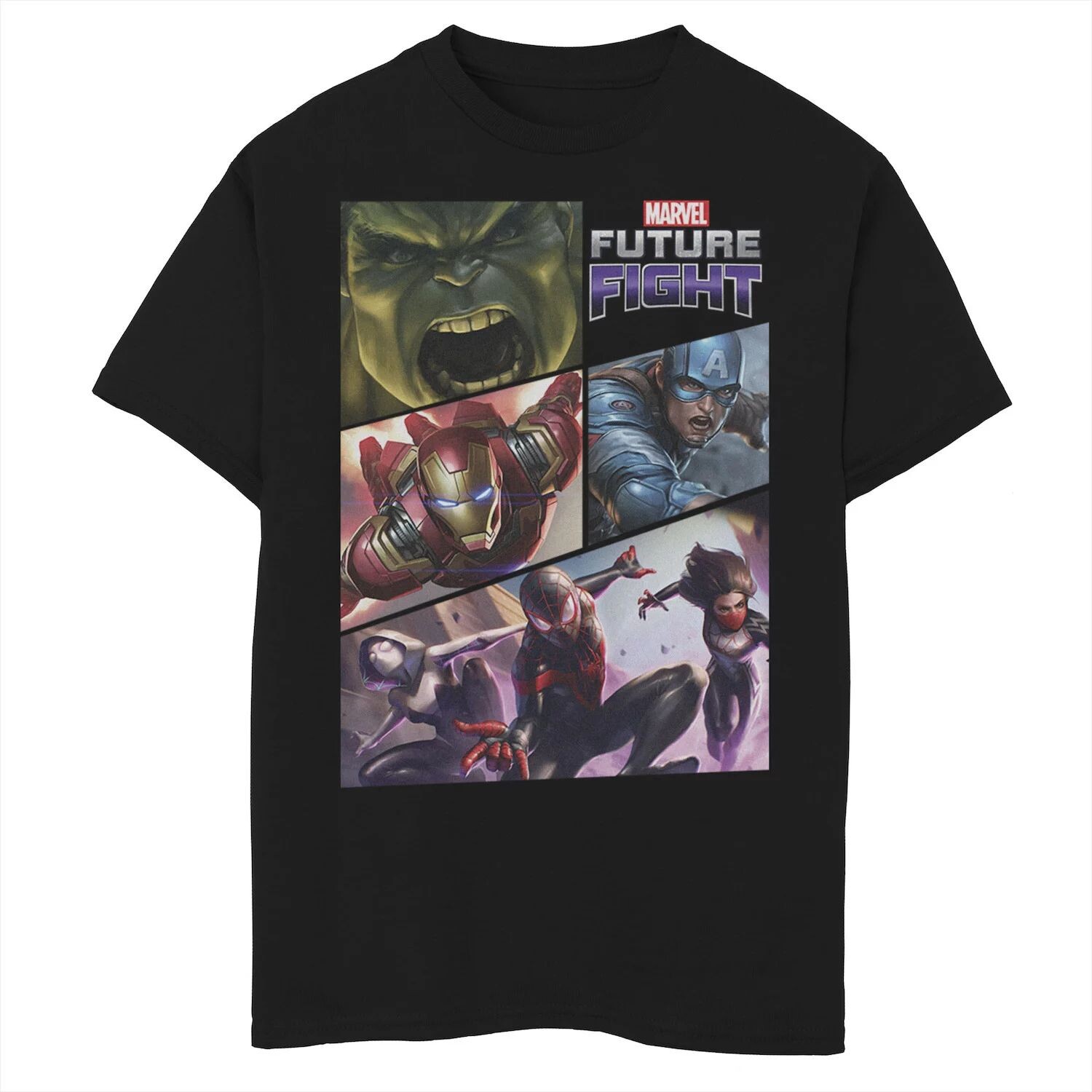 Футболка с графическими панелями и панелями комиксов Marvel Future Fight для мальчиков 8–20 лет Marvel
Футболка с графическими панелями и панелями комиксов Marvel Future Fight для мальчиков 8–20 лет Marvel