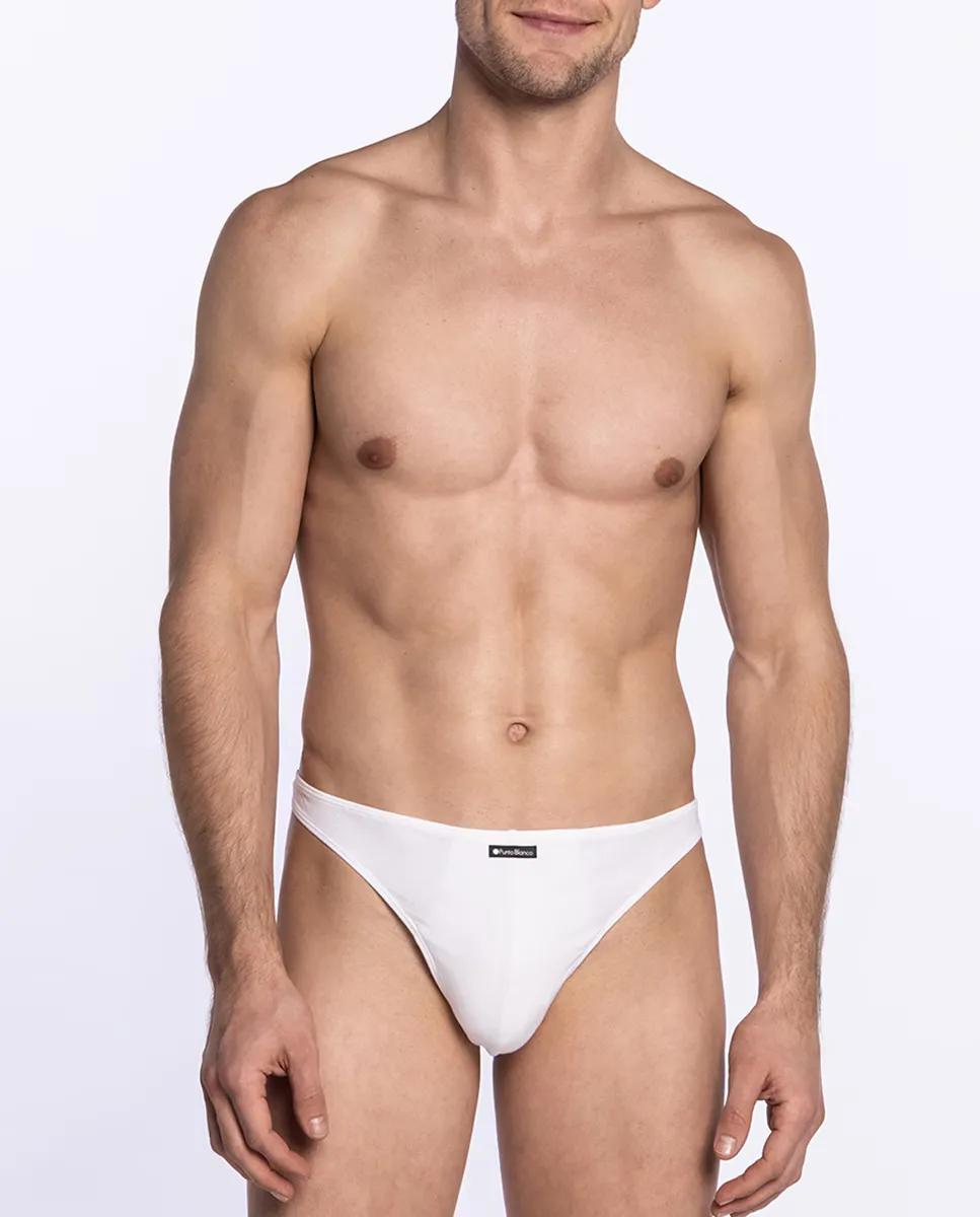 Упаковка из 2 однотонных мужских стрингов Punto Blanco, натуральный 
Упаковка из 2 однотонных мужских стрингов Punto Blanco, натуральный