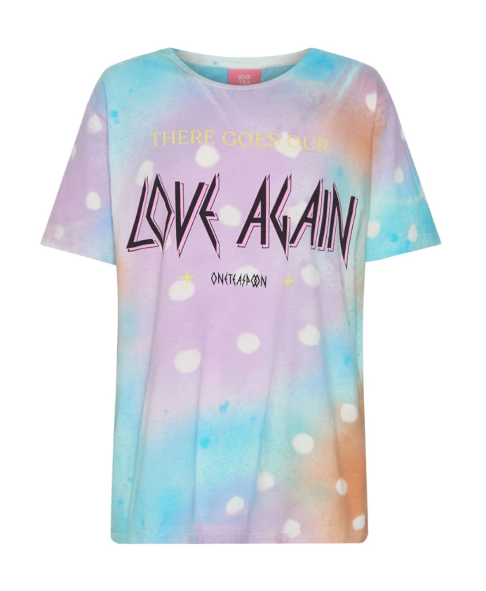Яркая футболка с рисунком в стиле тай-дай на тему любви. One Teaspoon, мультиколор
Яркая футболка с рисунком в стиле тай-дай на тему любви. One Teaspoon, мультиколор