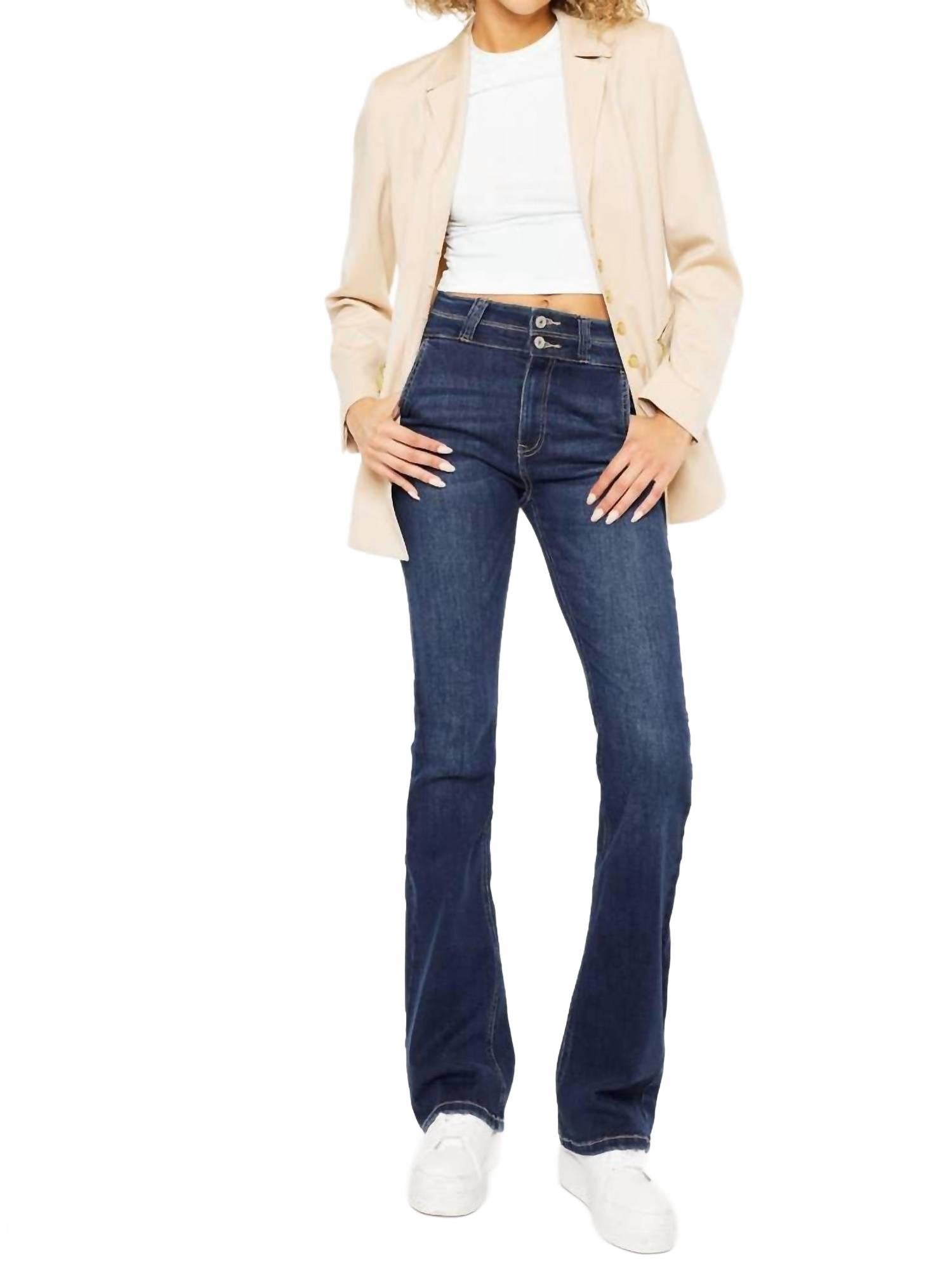 Джинсы Bootcut с высокой талией, темные Kancan, Dark
Джинсы Bootcut с высокой талией, темные Kancan, Dark