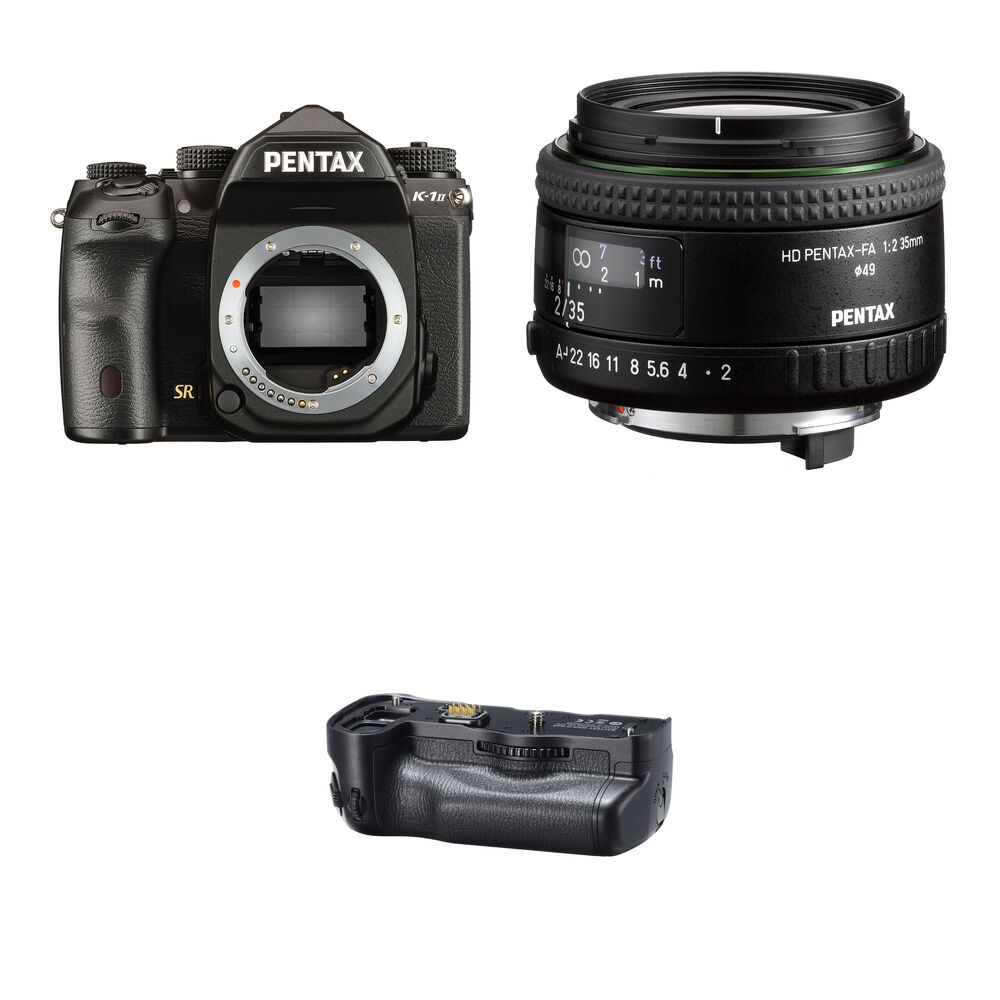 Зеркальная камера Pentax Pentax K-1 Mark II DSLR Camera with 35mm Lens and Battery
Зеркальная камера Pentax Pentax K-1 Mark II DSLR Camera with 35mm Lens and Battery