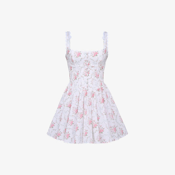 Платье мини House Of Cb Sade из стрейч-хлопка с цветочным принтом и кружевной отделкой, розовый
Платье мини House Of Cb Sade из стрейч-хлопка с цветочным принтом и кружевной отделкой, розовый