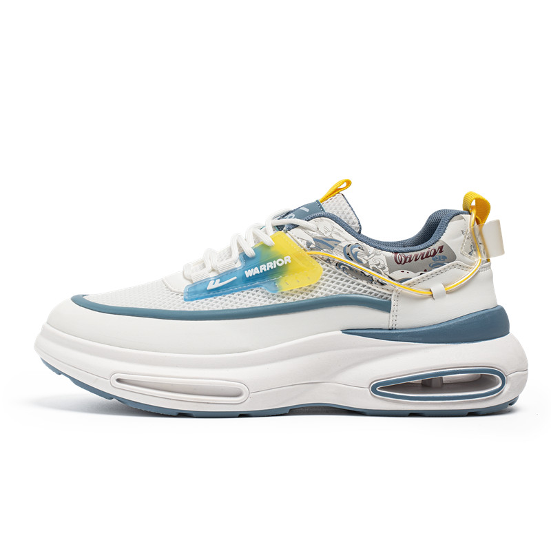 WARRIOR Легкие повседневные туфли с износостойким покрытием, белые, синие, желтые
WARRIOR Легкие повседневные туфли с износостойким покрытием, белые, синие, желтые