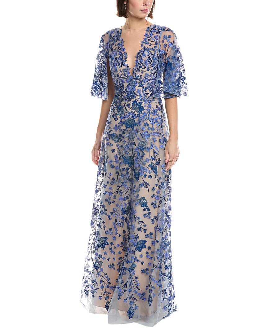 Платье из тюля с вышивкой Marchesa Notte Marchesa Notte, синий
Платье из тюля с вышивкой Marchesa Notte Marchesa Notte, синий