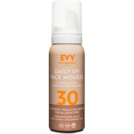 Солнцезащитный ежедневный мусс для лица Evy Sunscreen UV SPF 30 75 мл Evy Technology
Солнцезащитный ежедневный мусс для лица Evy Sunscreen UV SPF 30 75 мл Evy Technology