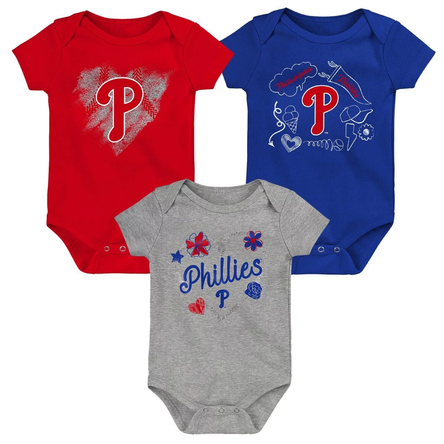 Комплект боди Infant Red/Royal/Grey Philadelphia Phillies Batter Up из 3 шт. Outerstuff
Комплект боди Infant Red/Royal/Grey Philadelphia Phillies Batter Up из 3 шт. Outerstuff