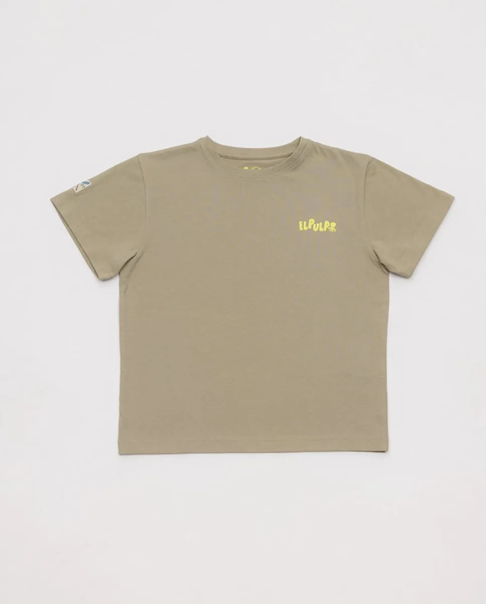 Детская футболка с коротким рукавом и круглый воротник El Pulpo, военный зеленый
Детская футболка с коротким рукавом и круглый воротник El Pulpo, военный зеленый