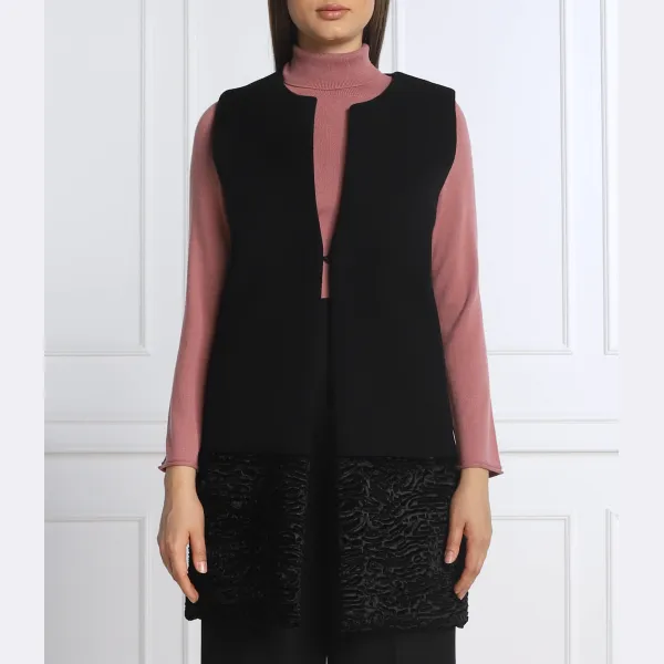 Шерстяной жилет-челнок стандартного кроя с добавлением шерсти Marella, черный
Шерстяной жилет-челнок стандартного кроя с добавлением шерсти Marella, черный