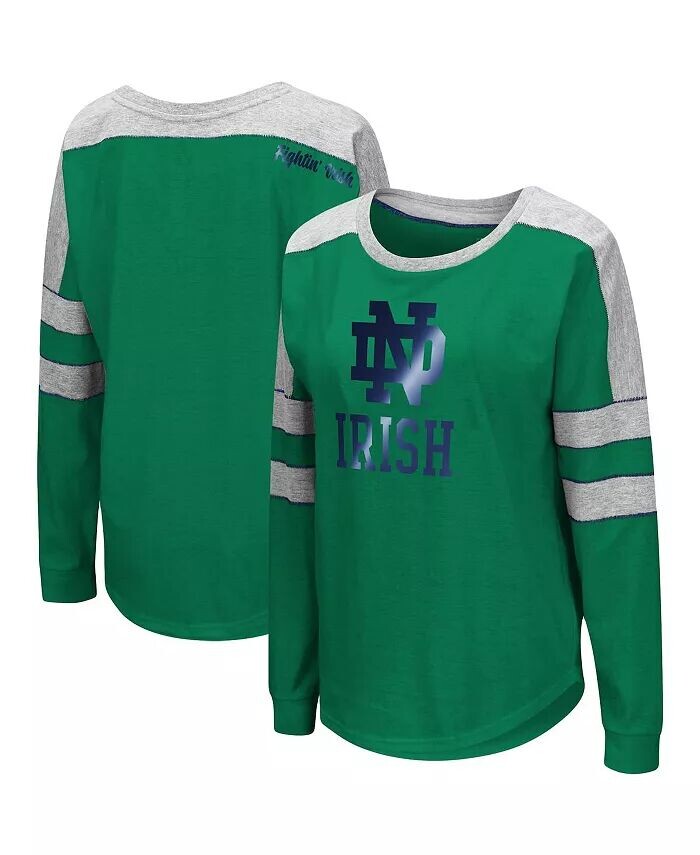 Зеленая женская футболка с длинным рукавом Notre Dame Fighting Irish Trey Dolman Colosseum, зеленый
Зеленая женская футболка с длинным рукавом Notre Dame Fighting Irish Trey Dolman Colosseum, зеленый