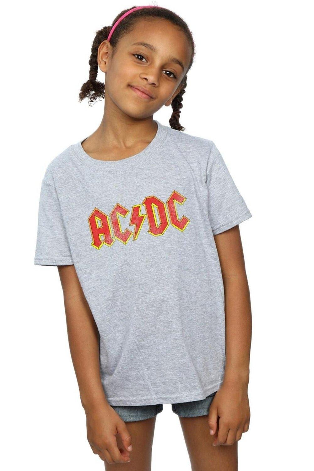 Хлопковая футболка с потертым логотипом AC/DC, серый
Хлопковая футболка с потертым логотипом AC/DC, серый